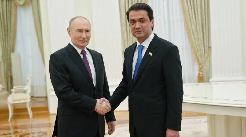 Мулоқоти Раиси Маҷлиси миллии Маҷлиси Олии Ҷумҳурии Тоҷикистон, Раиси шаҳри Душанбе муҳтарам Рустами Эмомалӣ бо Президенти Федератсияи Россия муҳтарам Владимир Путин