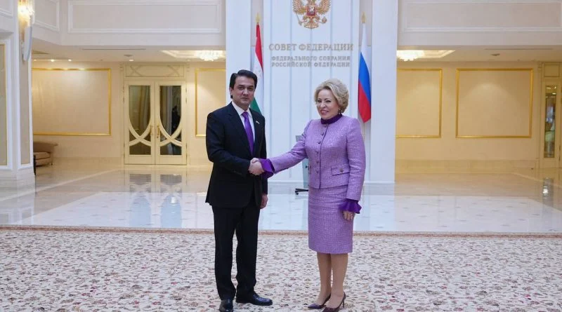 Мулоқоти Раиси Маҷлиси миллии Маҷлиси Олии Ҷумҳурии Тоҷикистон муҳтарам Рустами Эмомалӣ бо Раиси Шӯрои Федератсияи Маҷлиси Федералии Федератсияи Россия муҳтарам Валентина Матвиенко