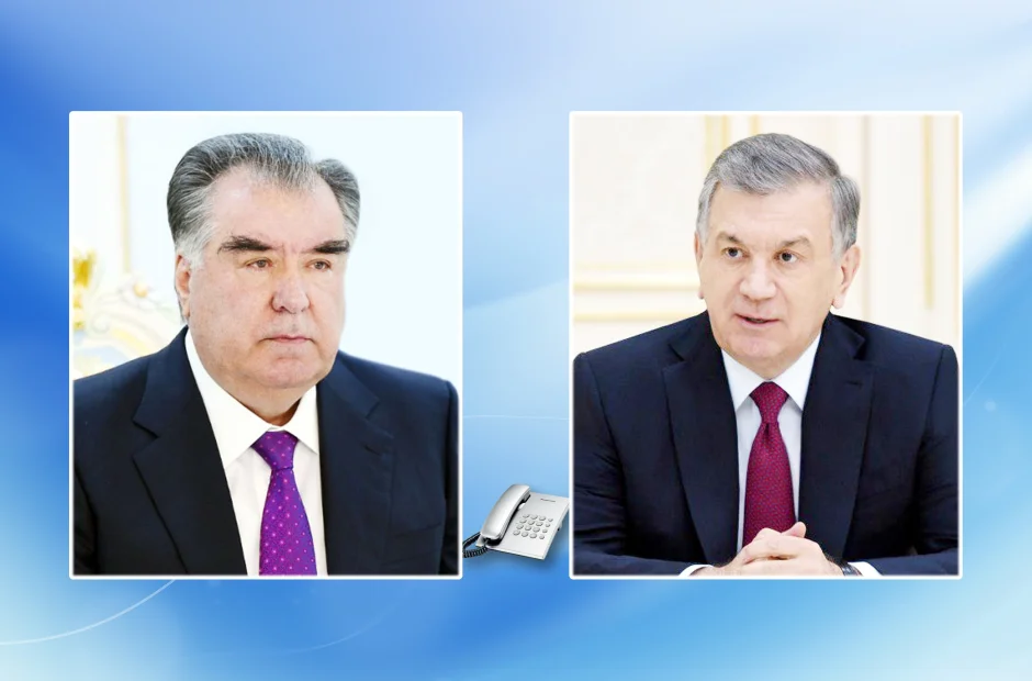 Суҳбати телефонӣ бо Президенти Ҷумҳурии Узбекистон Шавкат Мирзиёев