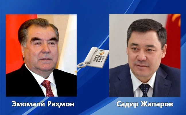 Президенти Ҷумҳурии Тоҷикистон Эмомалӣ Раҳмон бо Президенти Ҷумҳурии Қирғизистон Садир Жапаров суҳбати телефонӣ анҷом доданд